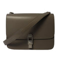 Saint Laurent Carre Taupe Ultra Soft Calf Leather Shoulder Bag 585060