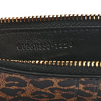 Saint Laurent Fragments Monogram Leopard Leather Wallet 611558