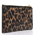 Saint Laurent Fragments Monogram Leopard Leather Wallet 611558