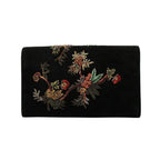 Saint Laurent Kate Black Suede Monogramme Embroidered Parrots 471286