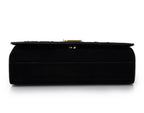 Saint Laurent Kate Black Suede Monogramme Embroidered Parrots 471286