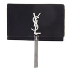 Saint Laurent Monogram Kate Tassel Crystal Green Velvet Cross Body 491521