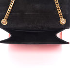 Saint Laurent Kate Monogramme Red Metallic Leather Crossbody Bag 469390