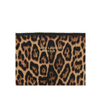 Saint Laurent Leopard Printed Calfskin Leather Small Pouch 635097