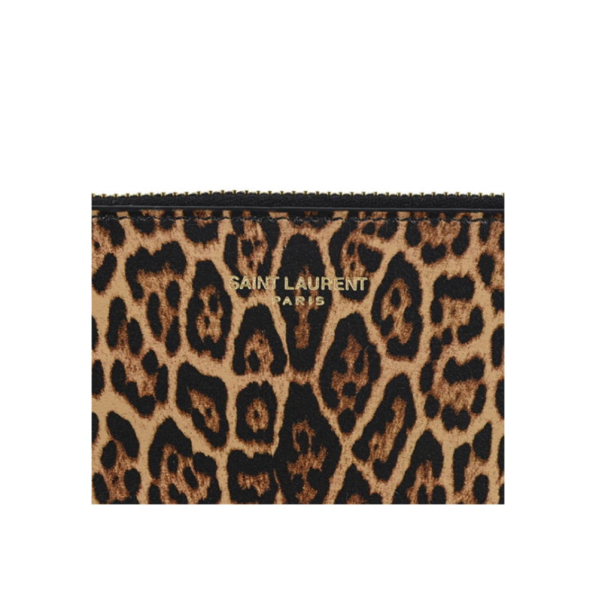 Saint Laurent Leopard Printed Calfskin Leather Small Pouch 635097