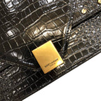 Saint Laurent Margaux Crocodile Leather Crossbody Bag 578056