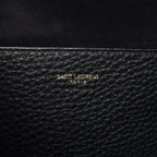 Saint Laurent Patti Black Grained Calfskin Leather Tote 553751