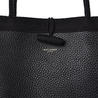 Saint Laurent Patti Black Grained Calfskin Leather Tote 553751