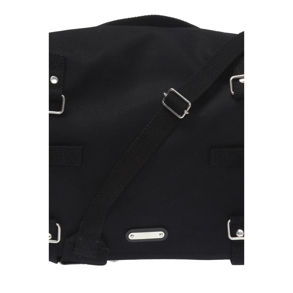 Saint Laurent Sac Army Black Canvas Messenger Bag 553972