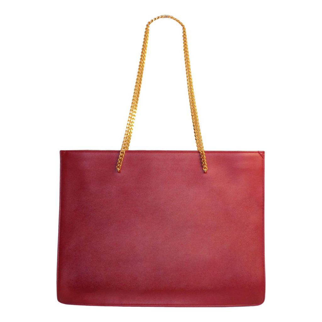 Saint Laurent Siena Ultra Lux Red Leather Chain Shoulder Bag 634799