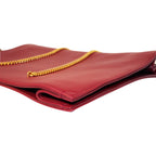 Saint Laurent Siena Ultra Lux Red Leather Chain Shoulder Bag 634799