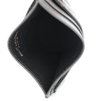 Saint Laurent Storm Grey Grain De Poudre Monogram Card Holder 423294
