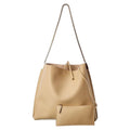 Saint Laurent Suzanne Beige Calfskin Leather Chain Hobo Bag 634804