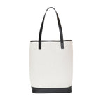Saint Laurent Teddy White Coated Linen Drawstring Bucket Bag 551595