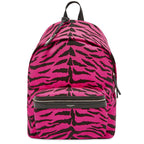 Saint Laurent Unisex Pink Zebra City Backpack 543967