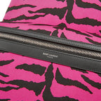 Saint Laurent Unisex Pink Zebra City Backpack 543967