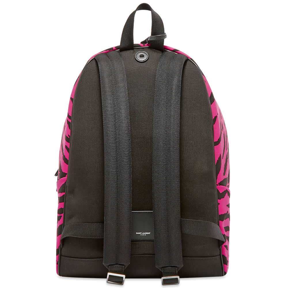 Saint Laurent Unisex Pink Zebra City Backpack 543967