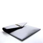 Saint Laurent Uptown Black Leather Shiny Monogram Small Pouch 565733