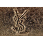 Saint Laurent YSL Belle de Jour Large Metallic Gold Leather Clutch Bag 568937