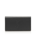 Saint Laurent YSL Belle de Jour Leather Black Large Clutch Bag 568937
