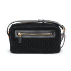Saint Laurent YSL King Palm Suede Monogram Black Camera Bag 568608