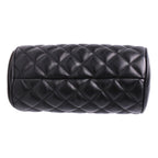 Versace Black Leather Medusa Quilted Cosmetic Bag DP8I171S